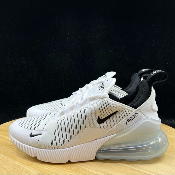 Nike Air Max 270 White Black White AH6789-100 Running Gym Sz 12 Wmns/ 10.5 Mens main image 8
